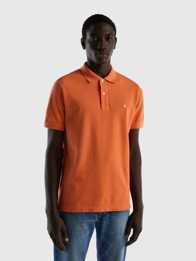 Camisa polo naranja sale